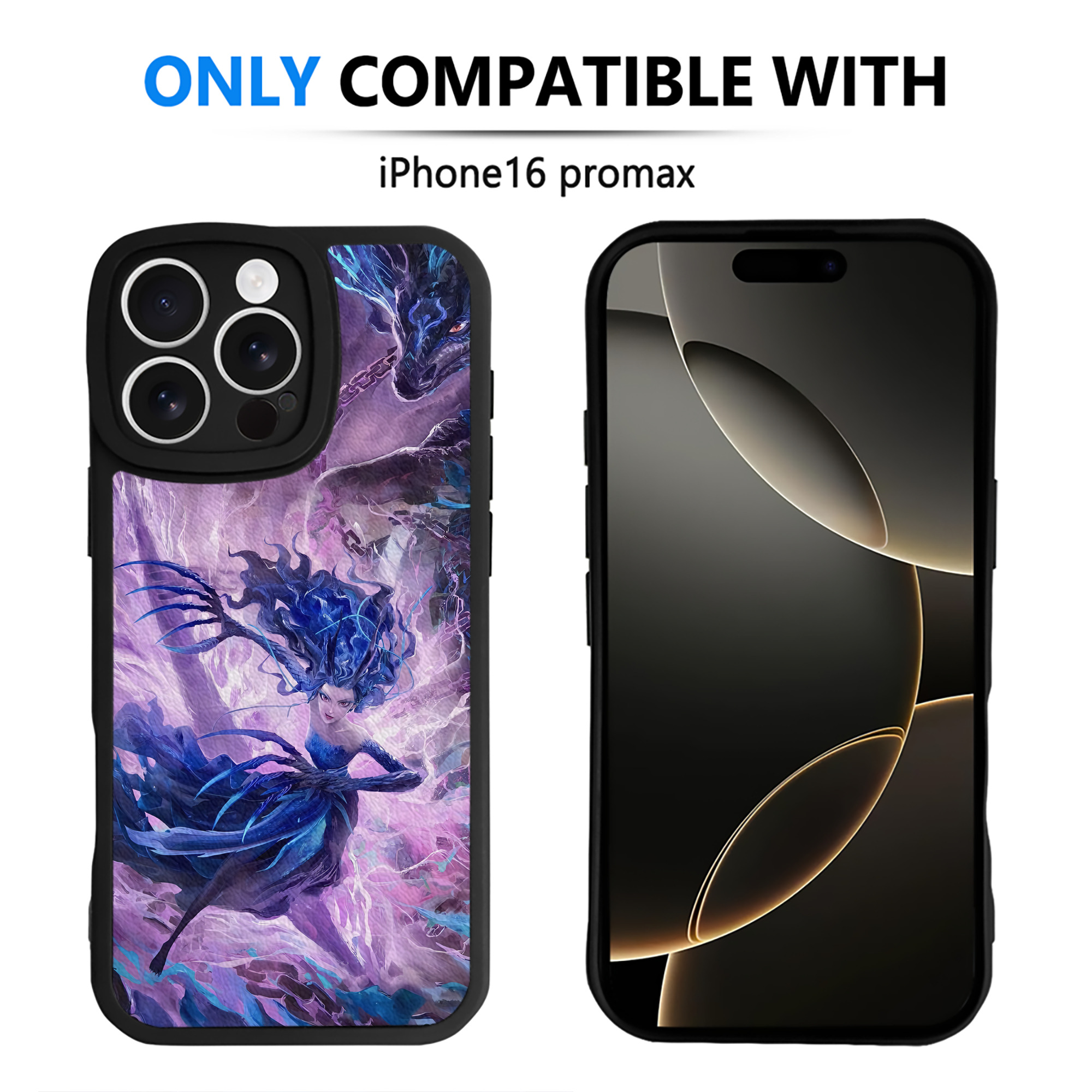 （画像用） Ne Zha 2 ナタ 魔童の大暴れ 【iPhone 16シリーズ対応】シリコンスマホケース（レザー調） 材質：シリコン